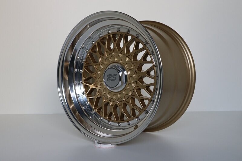 BSX RS Limited 9x16 LK 4x100 Satz mit Festigkeitsgutachten in Gold