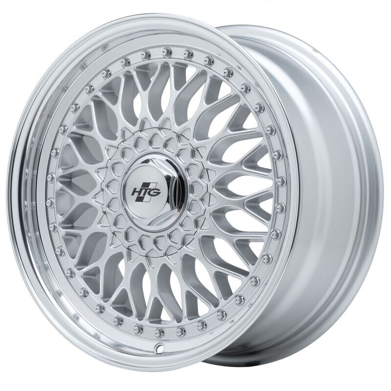 HTG RS Klassik Felgensatz 7,5x17 ET35 LK 4x100 Silber mit Edelstahlschrauben HTG RS Klassik Felgensatz 7,5x17 ET35 LK 4x100 Silber mit Edelstahlschrauben