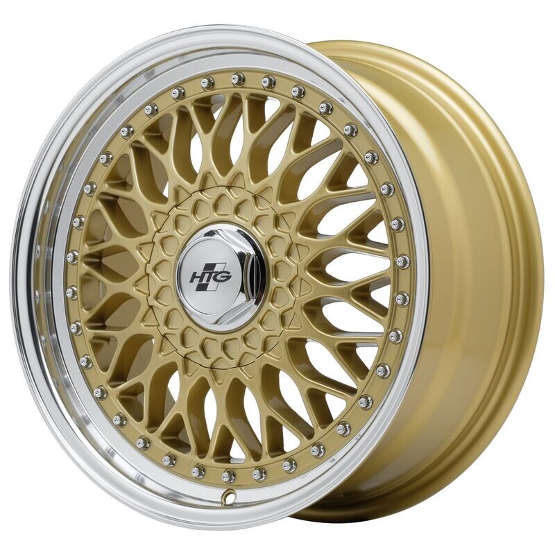 HTG RS Klassik Felgensatz 7,5x17 + 8,5x17 LK 4x100 Gold