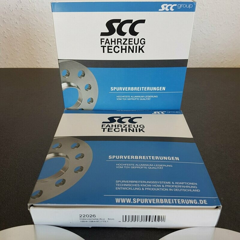 1 Satz Spurplatten 5mm für 4x100/4x108 passend für Le Mans 7,5x17 LK4x108