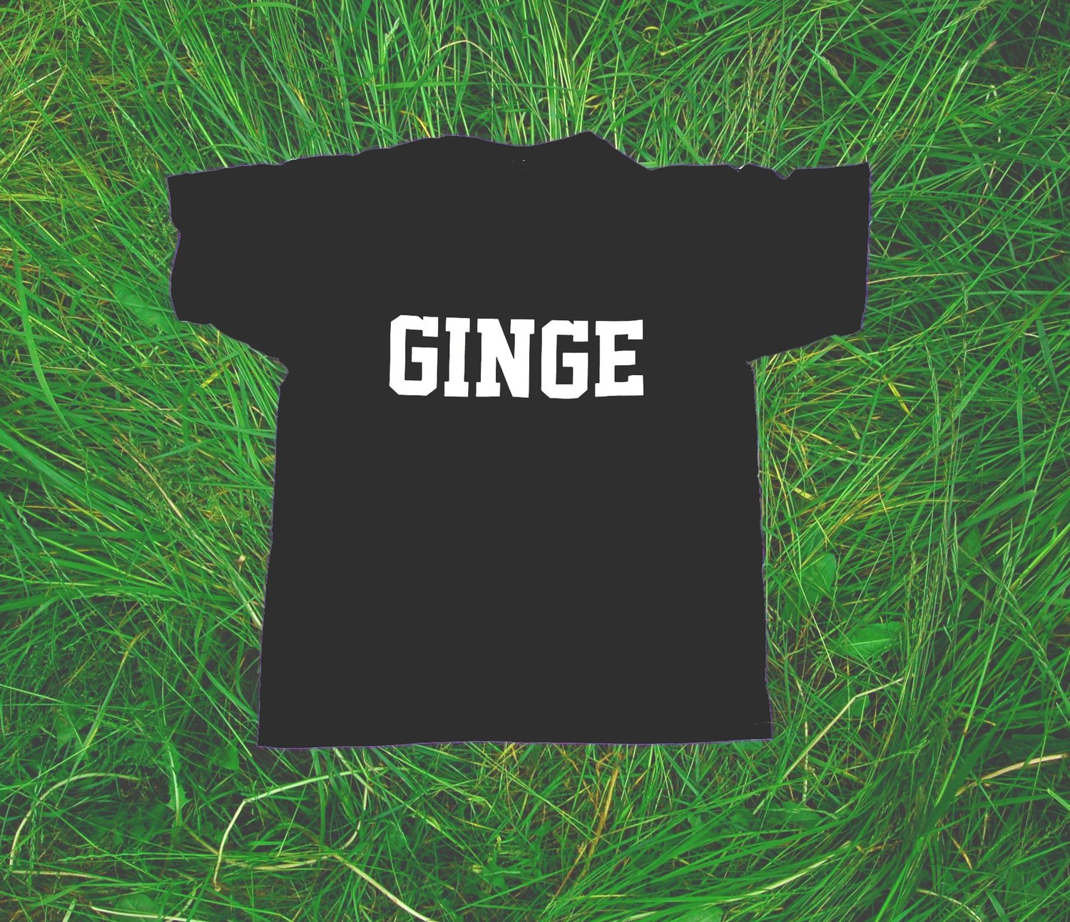 'GINGE' T-Shirt in Black