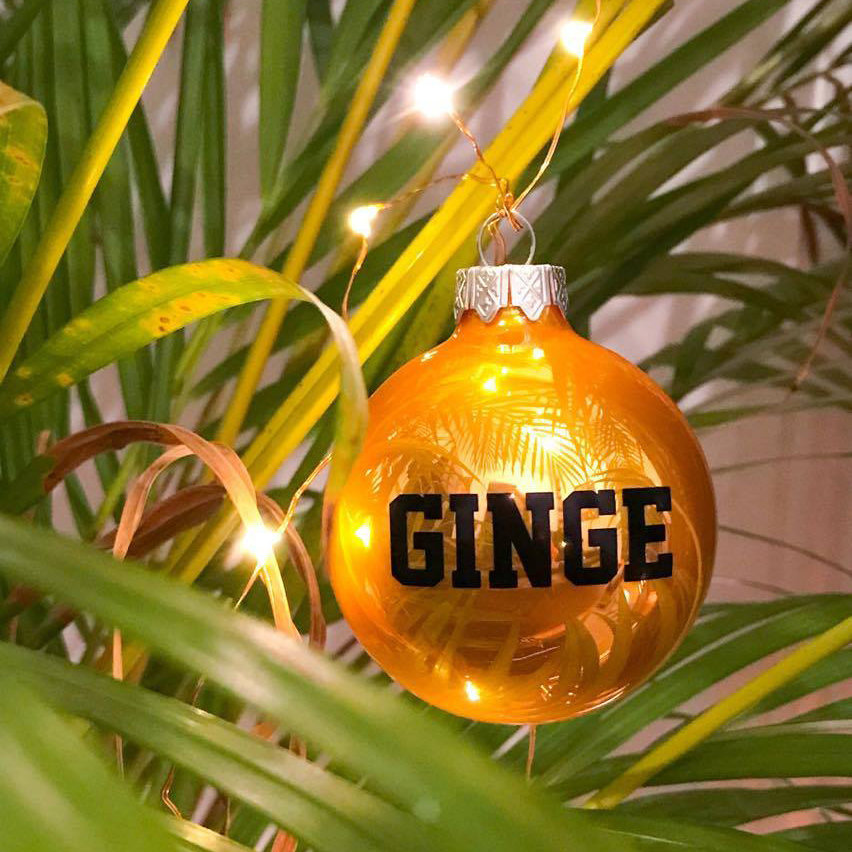 'GINGE' Christmas Bauble