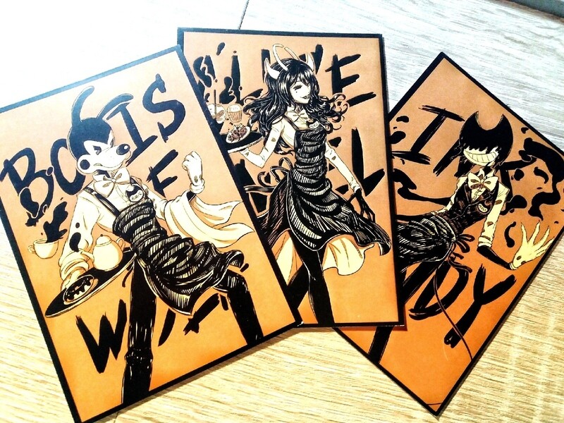 &quot;BENDY CAFE&quot; print