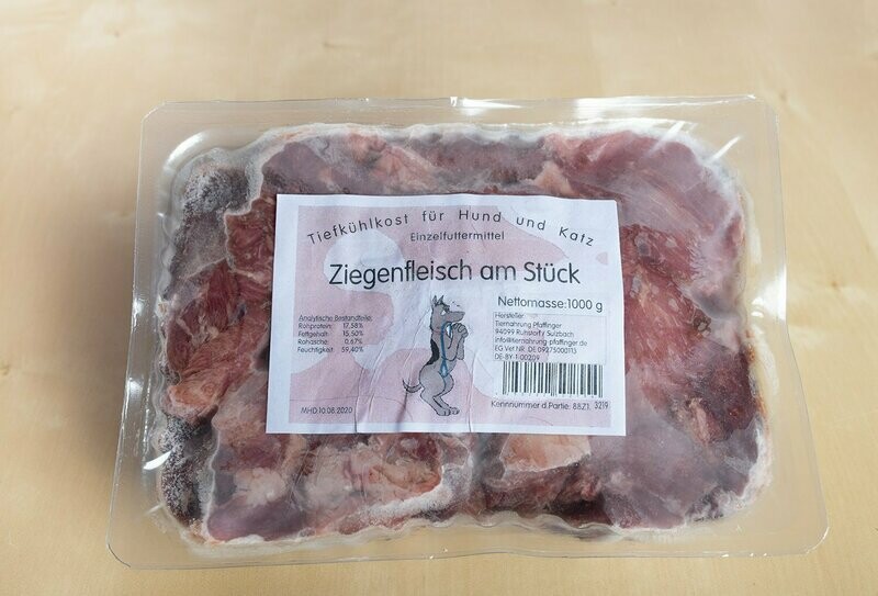 1000g Ziegenfleisch in Stücken