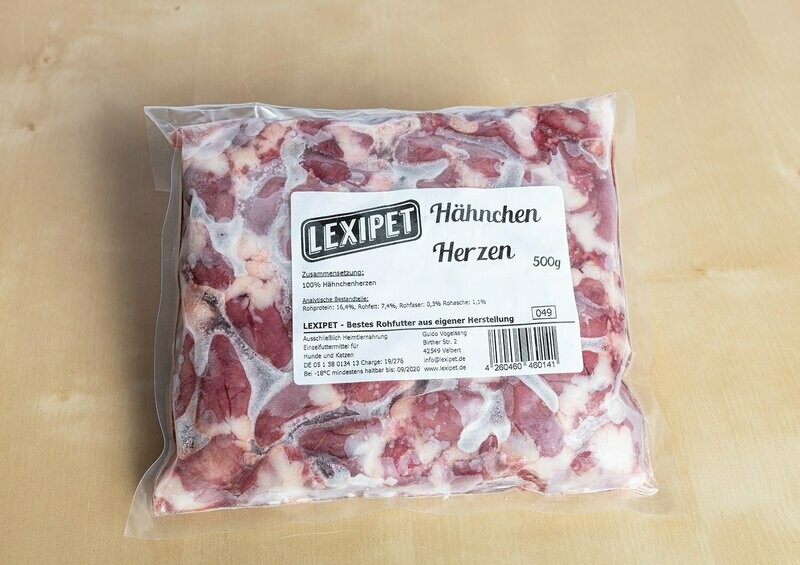 500g Hähnchenherzen