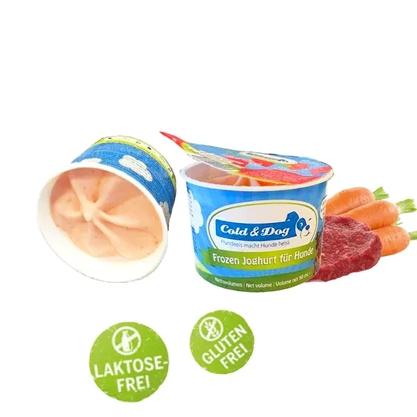 90ml Hundeeis Rind & Karotte