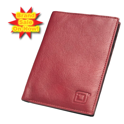 ID Stronghold RFID Blocking Passport Express Wallet - Red