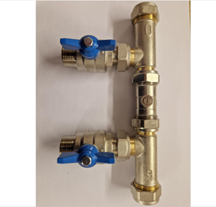 22mm Water Softener Bypass Valve Set