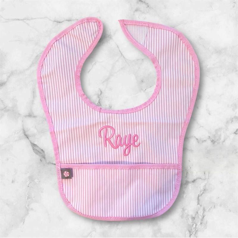 Monogrammed Laminated Bib