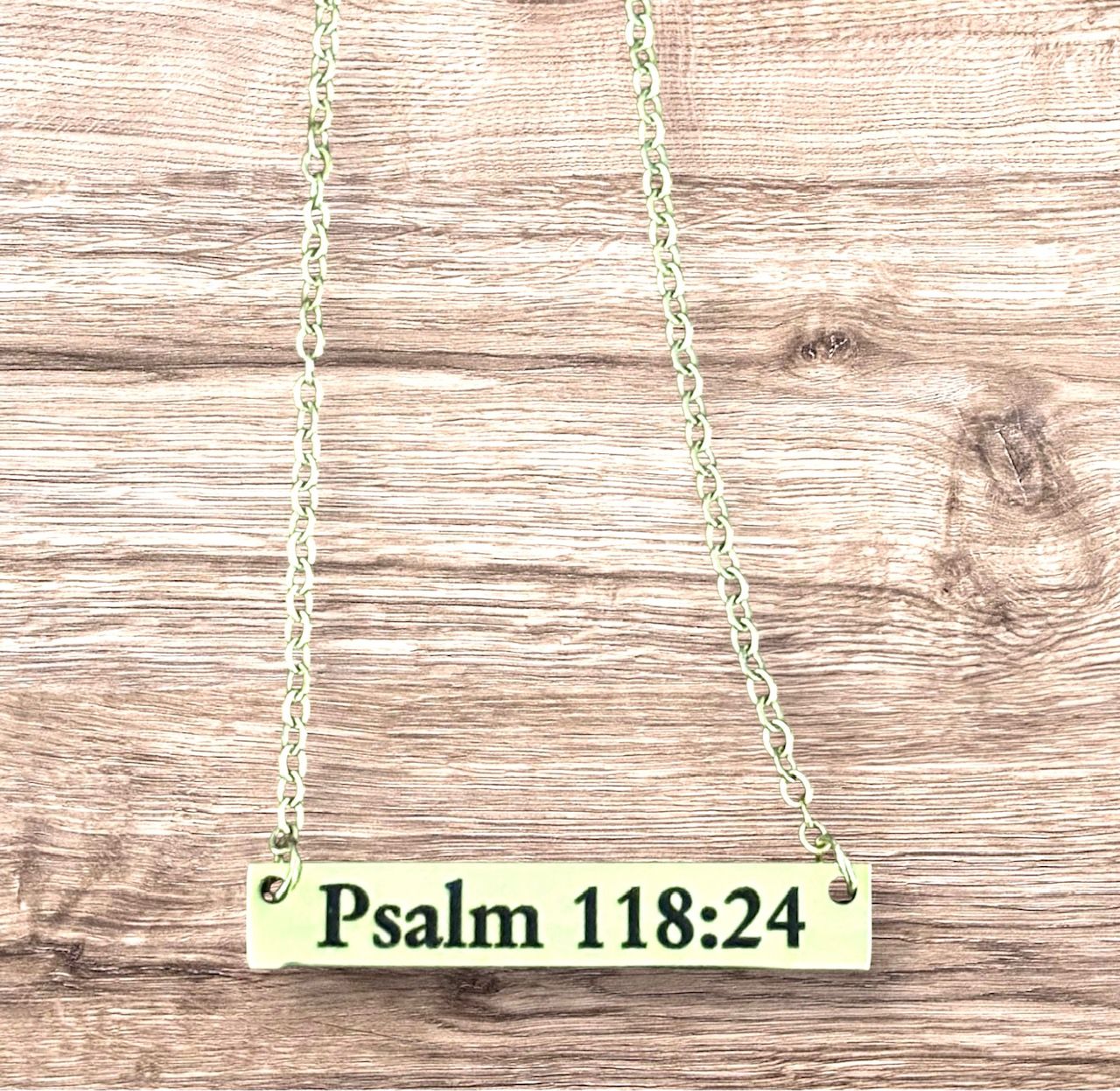 Monogrammed Bar Necklace