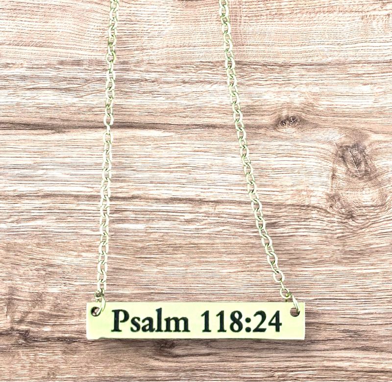 Monogrammed Bar Necklace