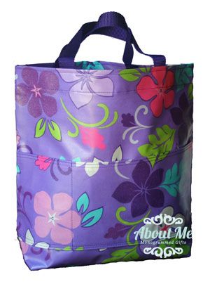 Monogrammed &quot;Glitz&quot; Slicker Open Tote