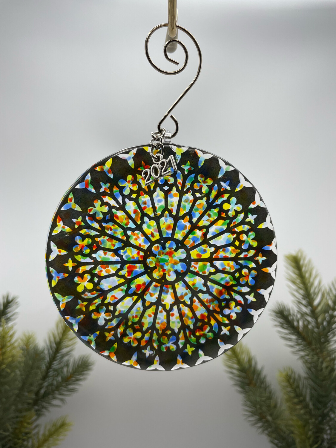"Morning Light" STYLE D Cathedral Window Ornament/Suncatcher