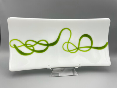 “Spring Song” Fused Glass Platter