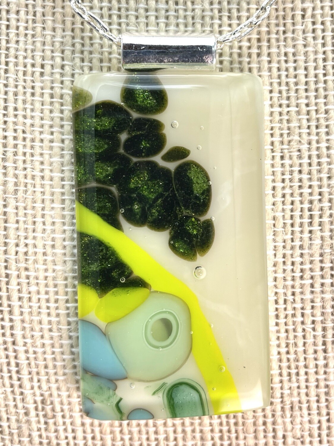 Best Friends Kiln-Formed Fused Glass Pendants (A)