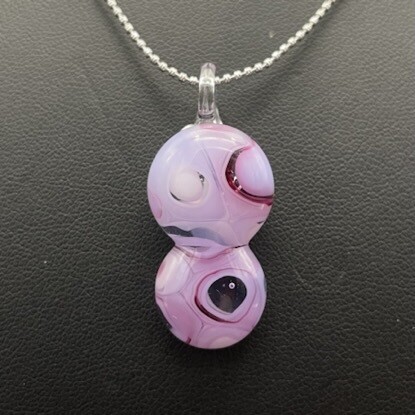 &quot;Petra&quot; Kiln-Formed Fused Glass Pendant