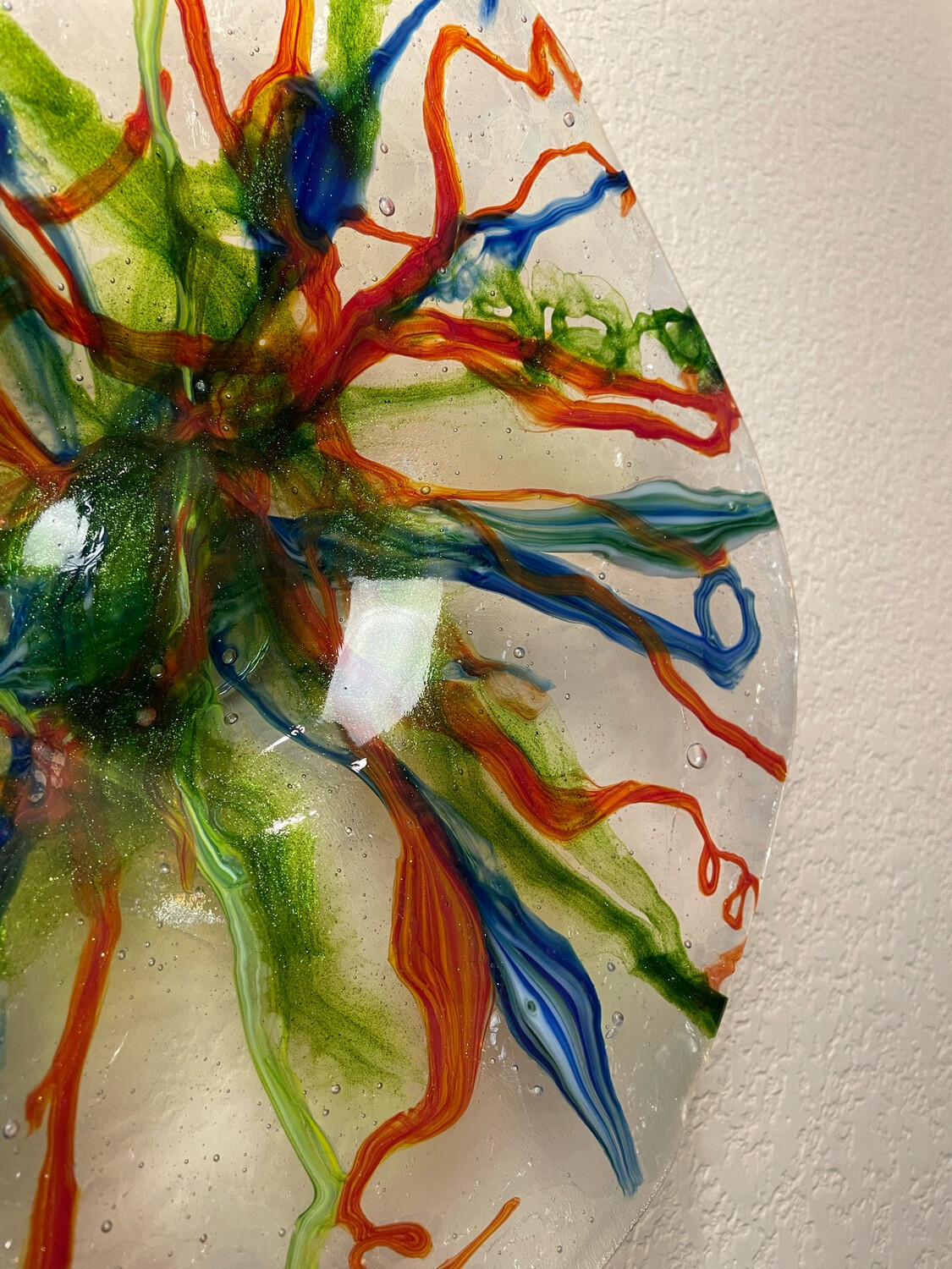 Carnival Art Glass Wall Panel