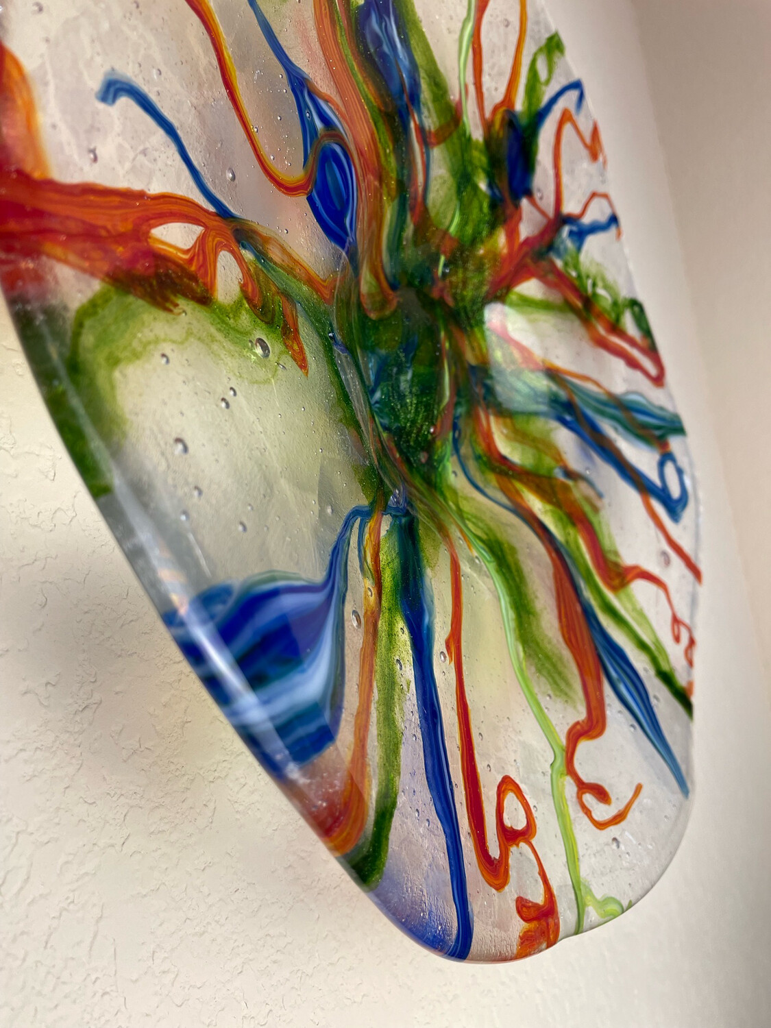 Carnival Art Glass Wall Panel