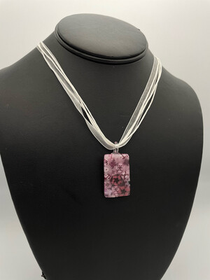 "Sharla" Kiln-Formed Fused Glass Pendant