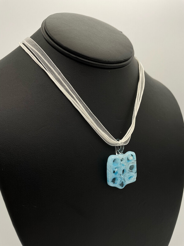 "Nancy" Kiln-Formed Fused Glass Pendant