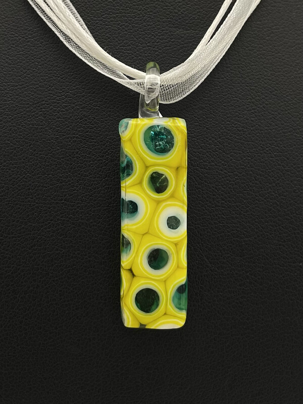 &quot;Betty&quot; Kiln-Formed Fused Glass Pendant