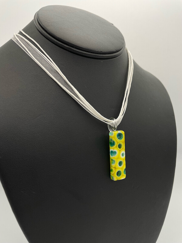 "Betty" Kiln-Formed Fused Glass Pendant
