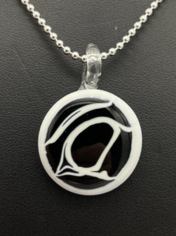 &quot;Grande Uccello&quot; Kiln-Formed Fused Glass Pendant