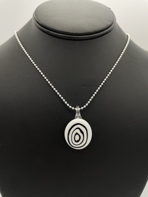 "Occhio di Bue" Kiln-Formed Fused Glass Pendant