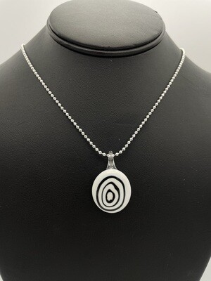 "Occhio di Bue" Kiln-Formed Fused Glass Pendant