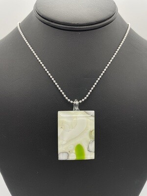 "Jenna" Kiln-Formed Fused Glass Pendant