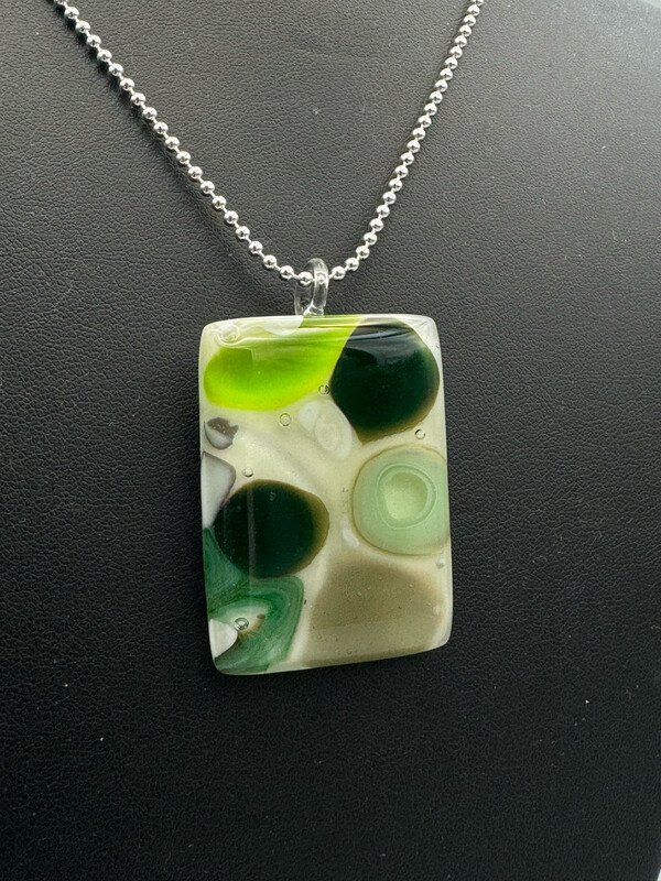 &quot;Dotty&quot; Kiln-Formed Fused Glass Pendant