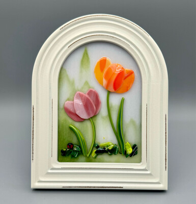 5x7 Tulip Panel in Rustic Frame