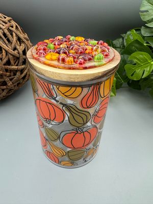 Fall Pumpkins Jar