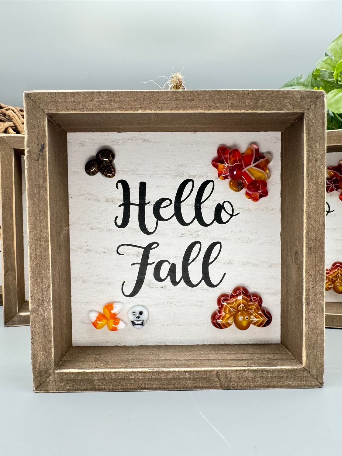 Framed &quot;Hello Fall&quot; Art