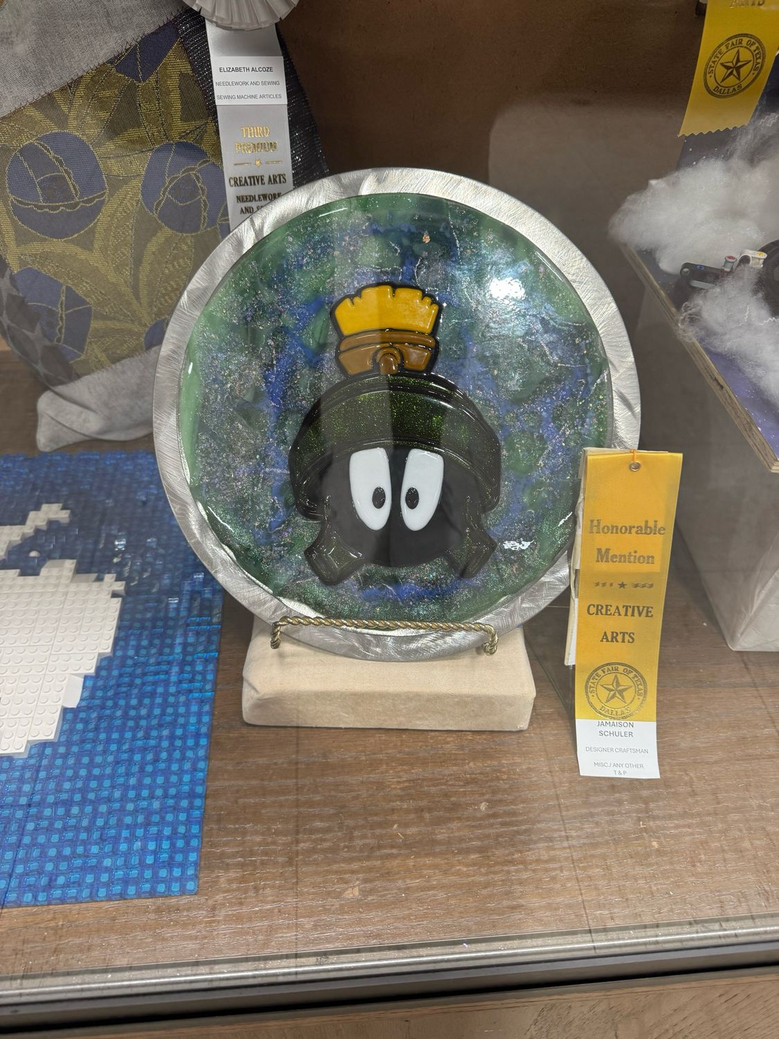 Marvin the Martian Glass Wall Panel (State Fair of Texas winner!)