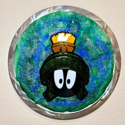 Marvin the Martian Glass Wall Panel (State Fair of Texas winner!)