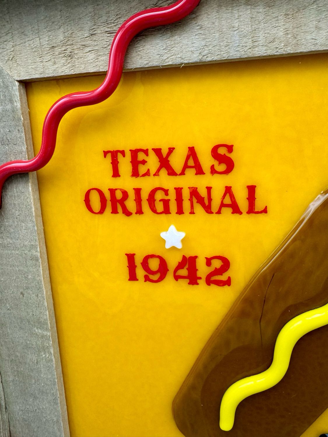 Texas Corny Dog Glass Wall Panel (State Fair of Texas winner!)