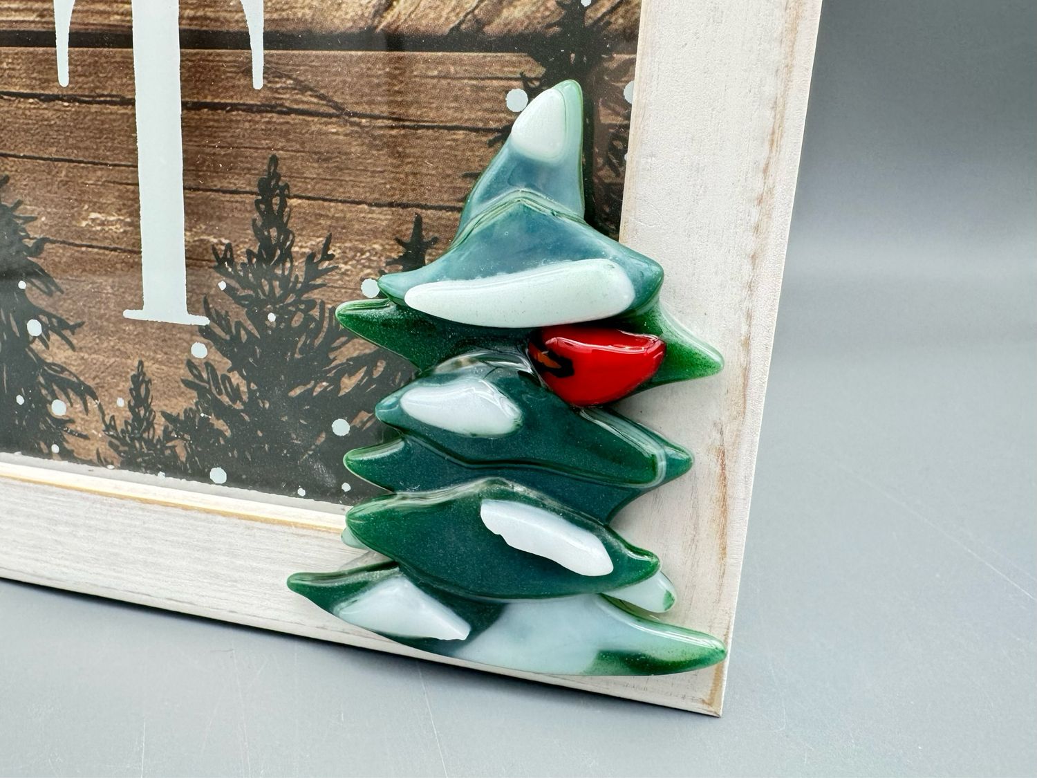 Framed Winter Tree Art