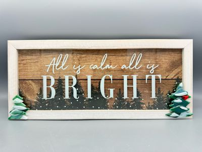 Framed Winter Tree Art