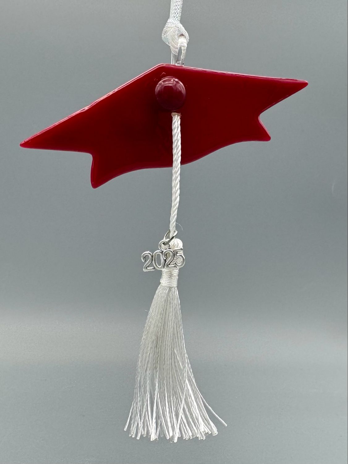 Maroon Grad Cap 2025 Ornament