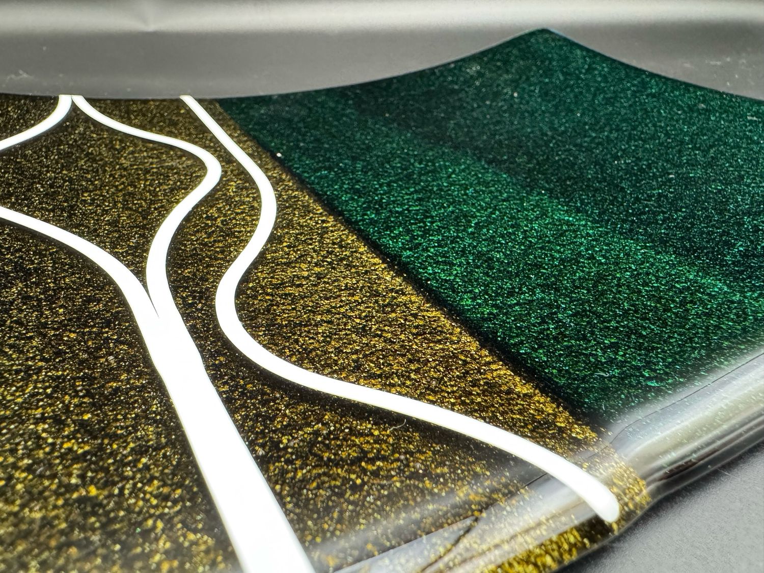 Mid Century Vibes Fused Glass Platter