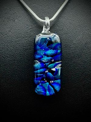 "Kathleen" Kiln-Formed Fused Dichroic Glass Pendant "Kathleen" Kiln-Formed Fused Dichroic Glass Pendant