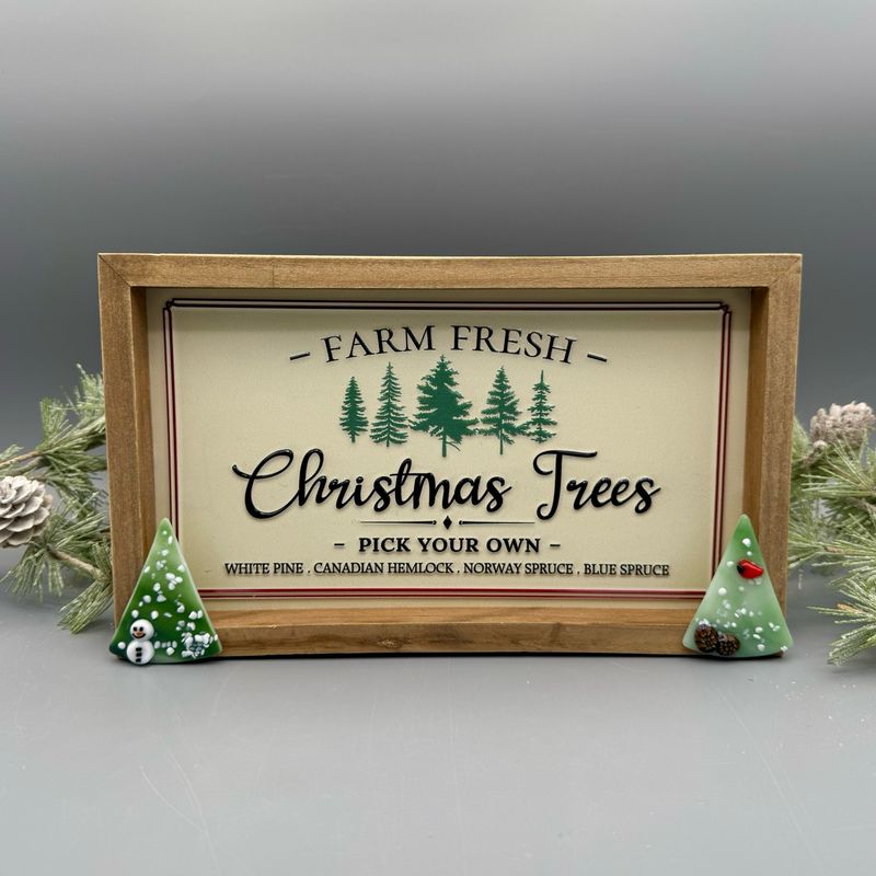 Framed Winter Tree Art