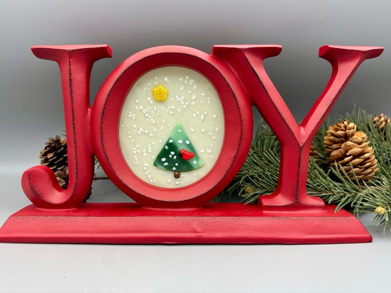 Framed JOY Winter Art