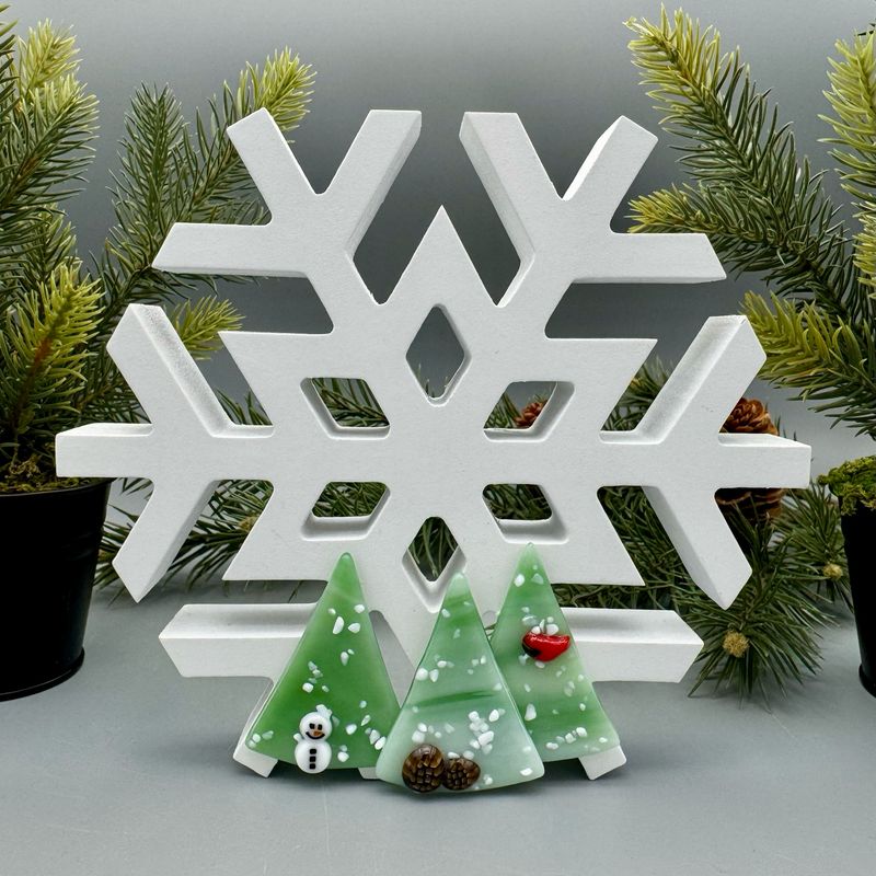 Wooden Snowflake Winter Art