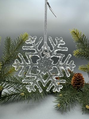 OPTION D: Icy Snowflake Ornaments or Suncatchers