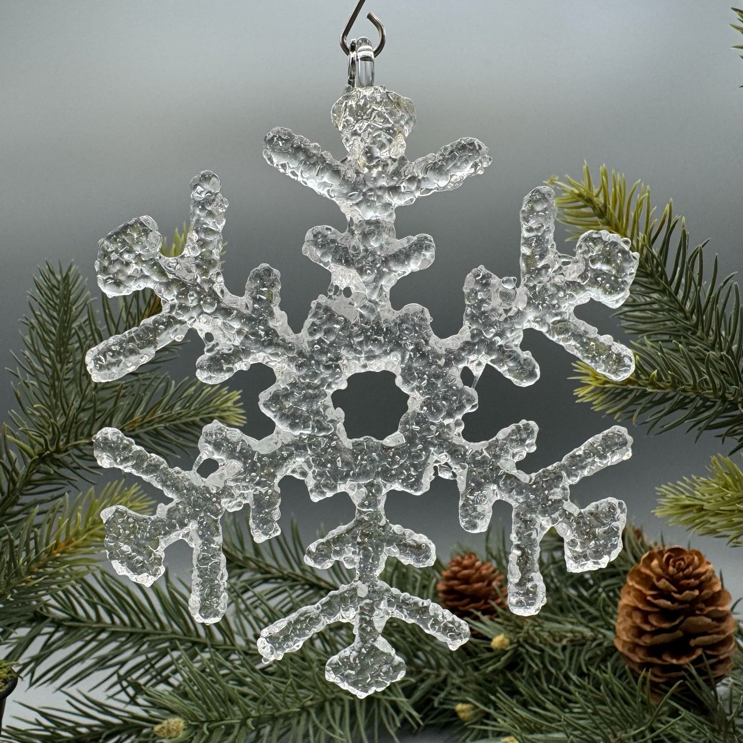 OPTION B: Icy Snowflake Ornaments or Suncatchers