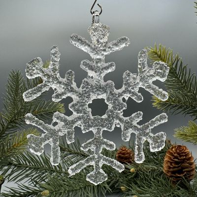 OPTION B: Icy Snowflake Ornaments or Suncatchers