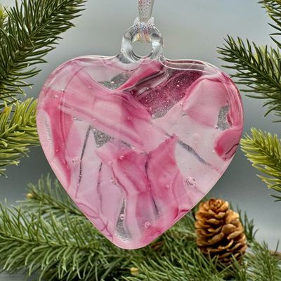 Pink Heart Suncatcher or Ornament Pink Heart Suncatcher or Ornament