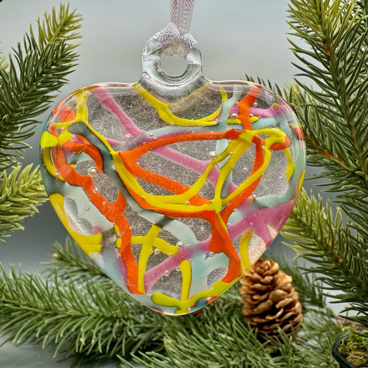 Colorful Heart Suncatcher or Ornament